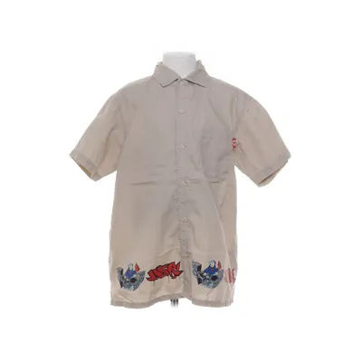Kortärmad skjorta (Beige, Flerfärgad) från Dubster Bomull