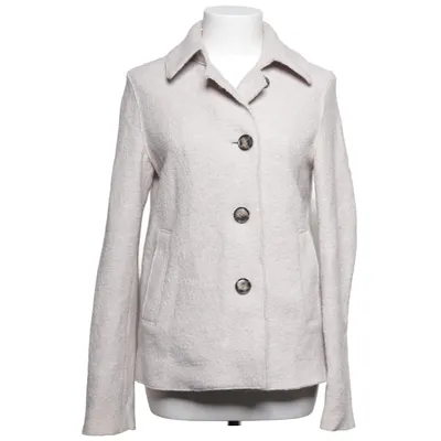 Frakke (Beige) fra Oui Viscose, Uld