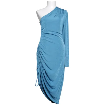 Robe (Bleu) de Angelica Blick x NA-KD Élasthane, Polyester