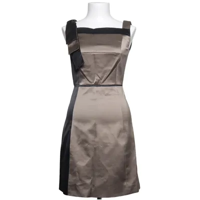Robe (Noir, Beige) de Karen Millen Acétate, Coton, Élasthane, Polyester