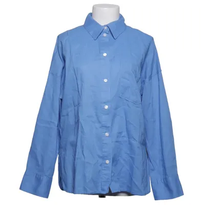 Hemd (Blau) von H&M Premium Quality Leinen, Baumwolle