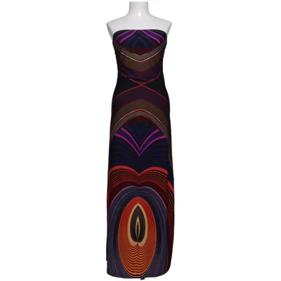 Maxi dress (Black, Multicolored) from Stella Morgan Elastane, Polyester