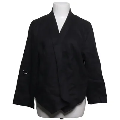 Strickjacke (Schwarz) von Flash Woman City Leinen