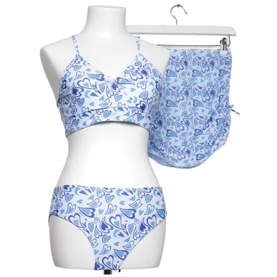 Badset (Blå, Vit, Flerfärgad) från Shein Elastan, Polyester