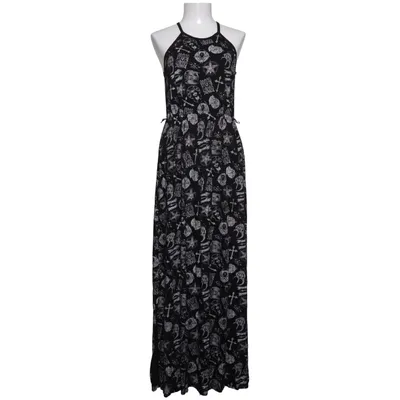 Robe longue (Noir, Blanc) de Gothicana Élasthane, Viscose