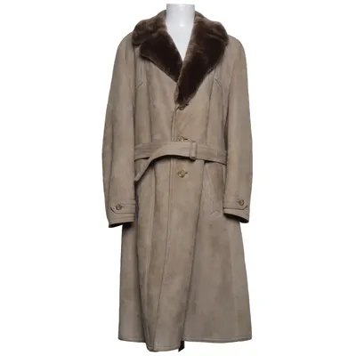 Shearlingjakke (Beige)