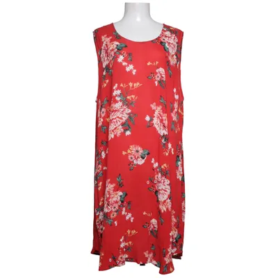 Kjole (Rød, Flerfarvet) fra Plus Size Viscose