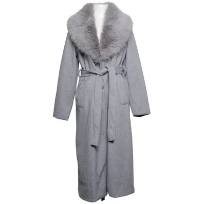 Mantel (Grau) von New Collection Polyester, Wolle