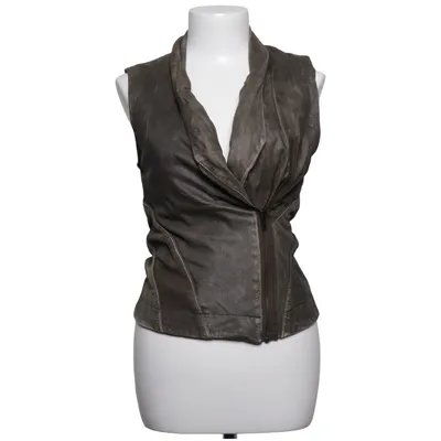 Biker gilet (Grijs, Groen) van Allsaints Leer, Polyester