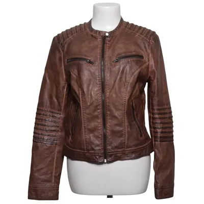 Jacket (Brown) from Livelo Cotton, Polyester, Polyurethane, Viscose