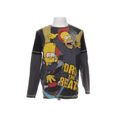 Långärmad t-shirt (Svart, Flerfärgad) från The Simpsons Bomull