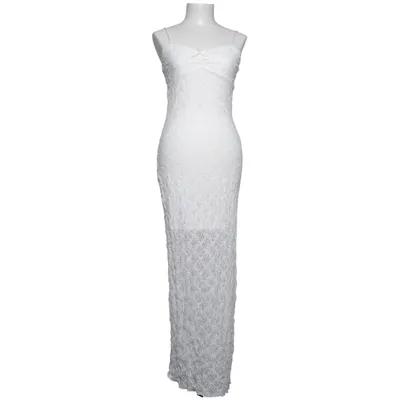 Maxikjole (Hvid) fra Clockhouse Elastan, Polyester