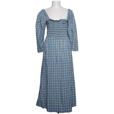Kjole (Blå, Hvid, Sort) fra Ganni Økologisk bomuld, Polyamid, Genanvendt polyester