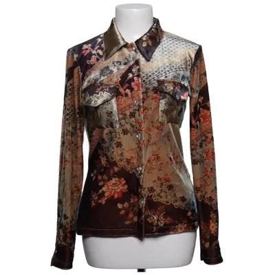 Shirt (Brown, Beige, Multicolored) from Amour Elastane, Polyester