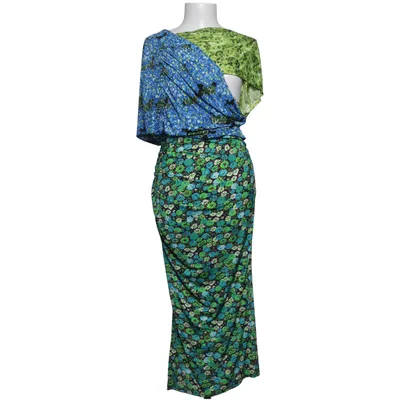 Maxi jurk (Groen, Blauw, Meerkleurig) van Zara