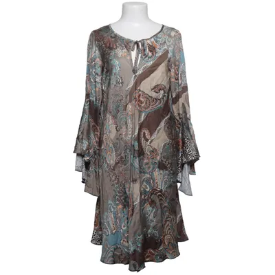 Jurk (Bruin, Blauw, Meerkleurig) van Branting Viscose