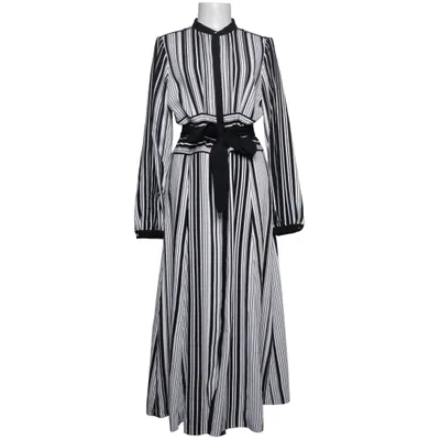 Shirt dress (Black, White) from Karen Millen Polyester