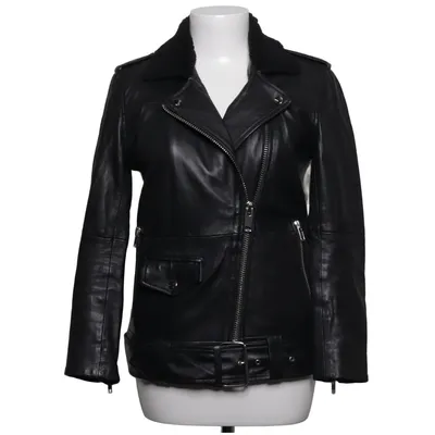 Biker jacket (Black) from Deadwood Leather, Polyester
