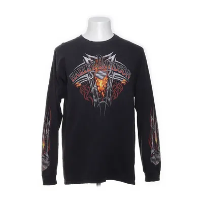 Langærmet t-shirt (Grå, Flerfarvet) fra Harley Davidson Bomuld