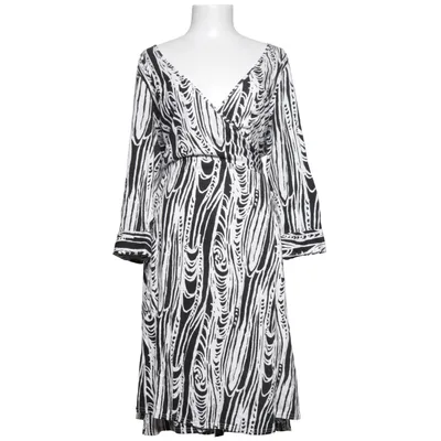 Wrap dress (Black, White, Multicolored) from Plus by Ellos Cotton, Modal