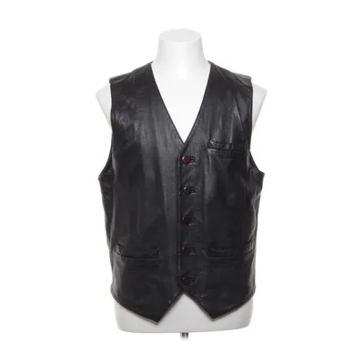 Läderväst (Svart) från Saki Skinn