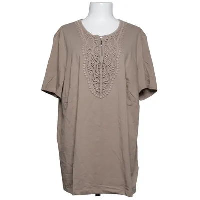 Top (Beige) van Atelier GS Katoen, Elastaan