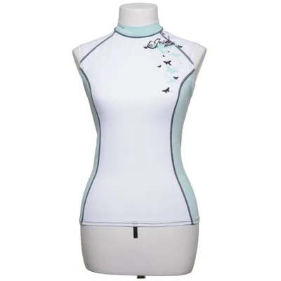 T-shirt de natation (Blanc, Vert) de ION Élasthane, Polyamide