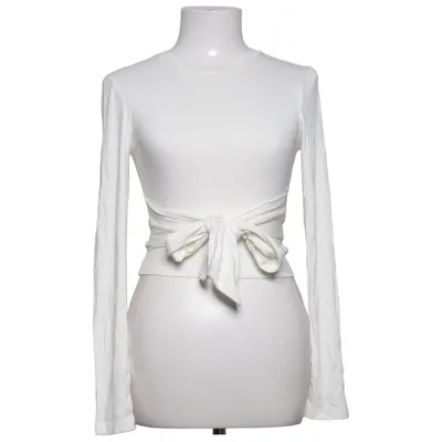 Long sleeve T-shirt (White) from NA-KD Elastane, Viscose