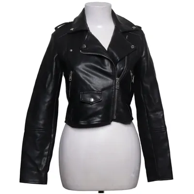 Biker jacket (Black) from Pull & Bear Polyurethane