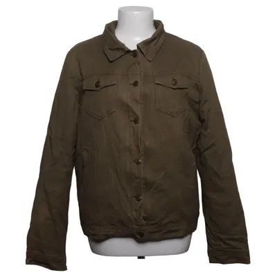 Denim jacket (Brown) from Meotine Fox fur, Polyester