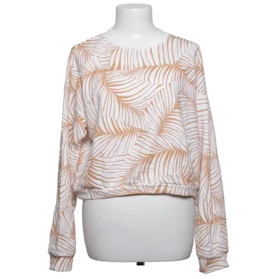 Sweatshirt (White, Brown) from Roxy Cotton, Polyester