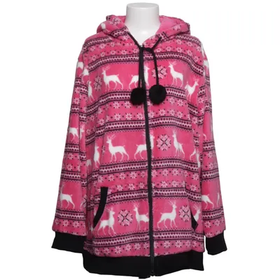 Hættetrøje (Pink, Hvid, Sort) fra Ulla Popken Elastan, Genanvendt polyester