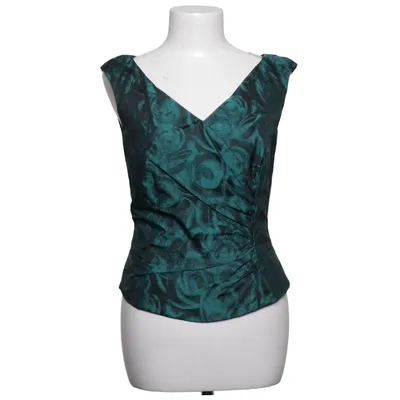Top (Green, Black) from Weise Acetate, Polyester