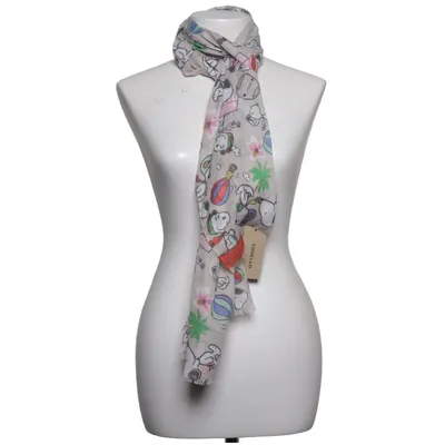 Shawl (Beige, Multicolored) from CODELLO x PEANUTS Cotton, Polyester