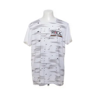 T-shirt (Vit, Grå, Svart) från Rock Bomull, Polyester