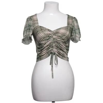 Crop top (Grøn, Beige) fra Urban Outfitters Elastan, Polyester