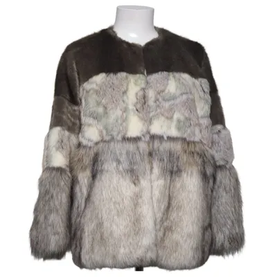 Pelsjakke (Grå) fra Zara Woman Outerwear