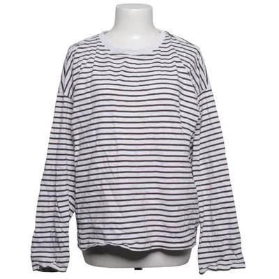 Long sleeve T-shirt (White, Brown) from Pull & Bear Cotton