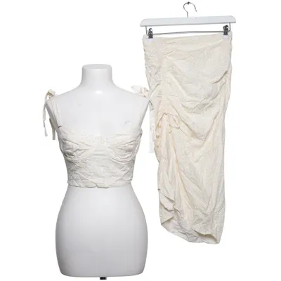 Set (Geel, Wit) van NA-KD Elastaan, Linnen, Viscose