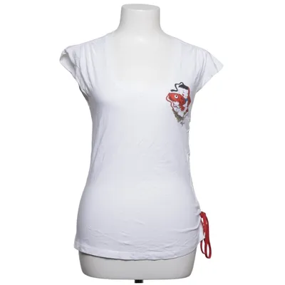 T-shirt (Wit) van Fornarina Katoen, Elastaan