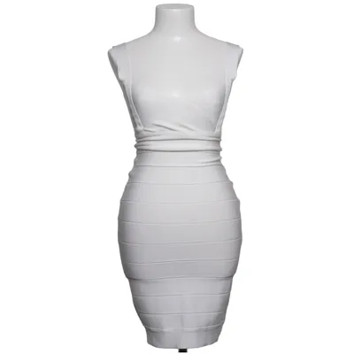 Robe de cocktail (Blanc) de Couture Élasthane, Polyamide, Viscose