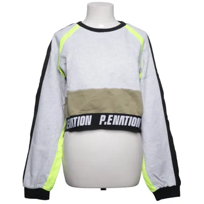 Sweatshirt (Gray, Black, Yellow) from P.E Nation Organic cotton, Recycled polyester