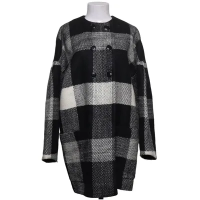 Coat (Black, White) from Jaeger Acrylic, Polyamide, Viscose, Wool