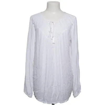 Blouse (Wit) van Lascana Katoen, Viscose
