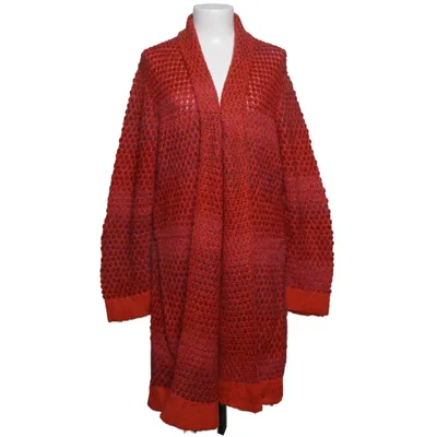 Cardigan (Red, Purple, Multicolored) from Anna Aura Alpaca wool, Silk