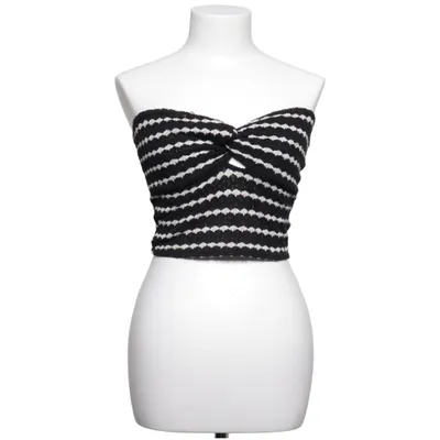 Tubtopp (Svart, Vit) från Misu Bomull, Polyester