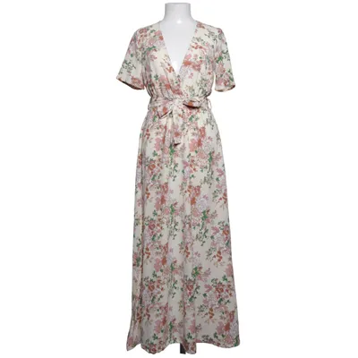 Wrap dress (Beige, Multicolored) from Boohoo Polyester