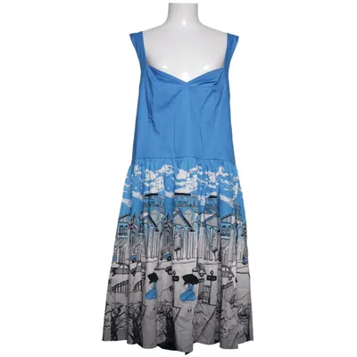 Dress (Blue, Gray, White, Multicolored) from Dancing Days by Banned Cotton, Elastane