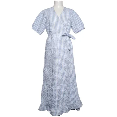 Omlottklänning (Blå, Vit) från Magasin Du Nord Polyester, Viskos