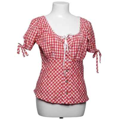 Chemisier Dirndl (Rouge, Blanc) de Birkhahn Mode Coton, Polyester